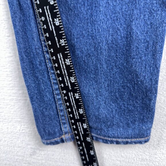 L.A. Blues Tapered Leg Jeans Classic 100% Cotton Women's Blue Size 12 Long - Picture 8 of 10
